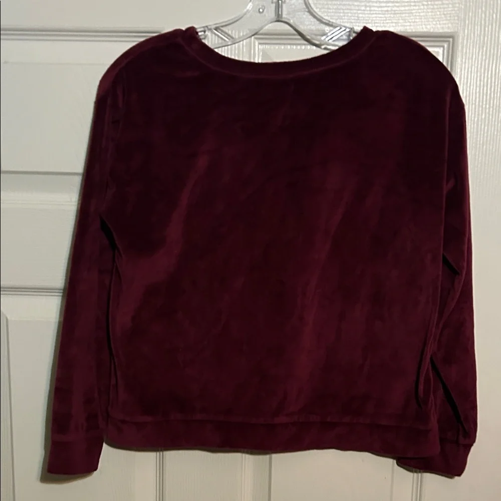 The Children's Place Maroon‎ Velvet Top